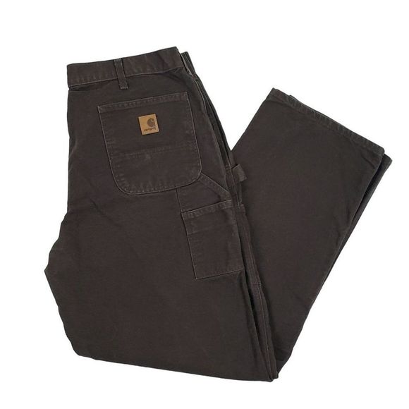 Carhartt | Pants | Carhartt Duck Canvas Brown Carpenter Pants B1 Dkb  Dungaree Fit Mens 4x34 | Poshmark